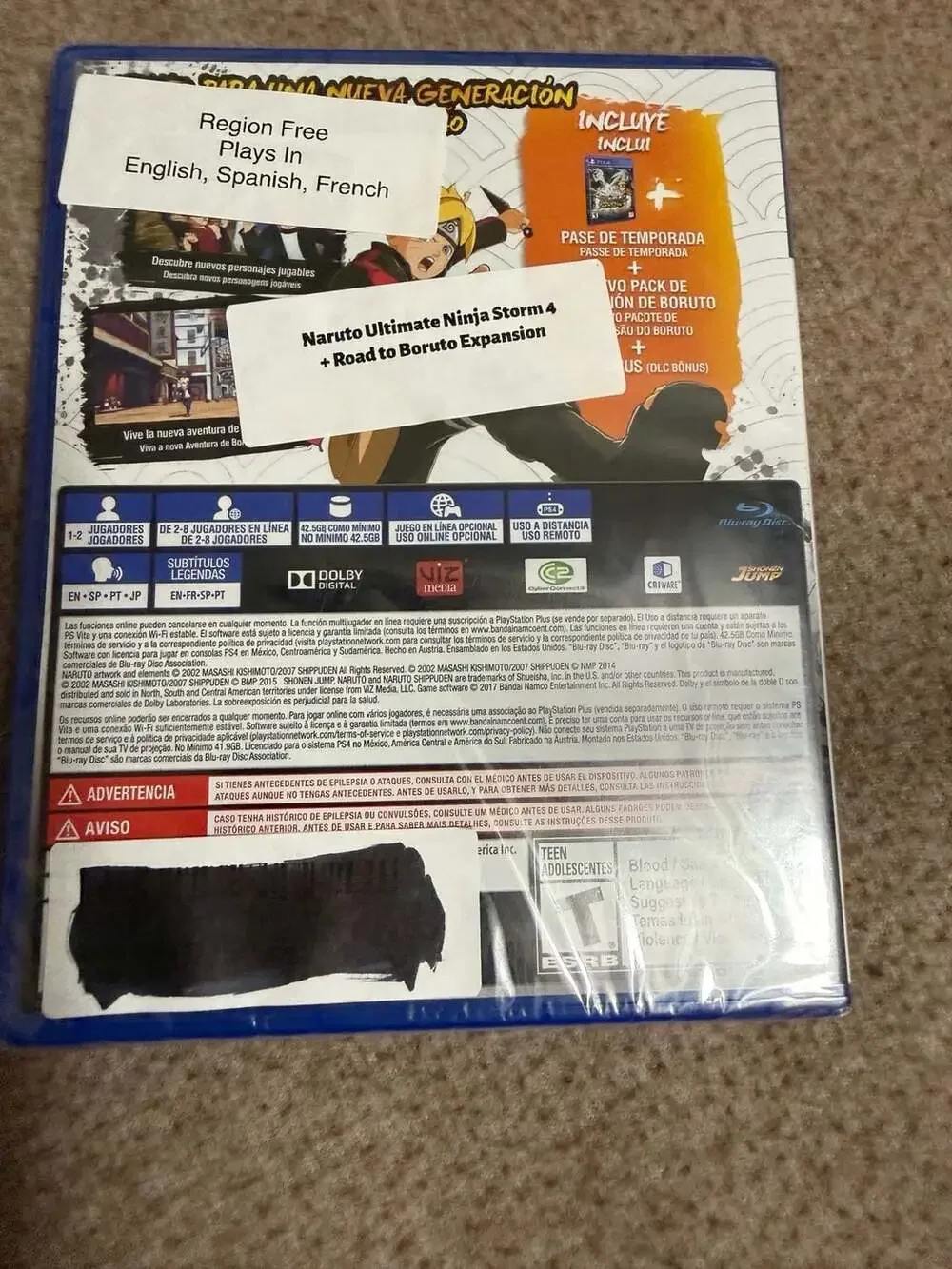 Bandai Namco Naruto Shippuden Ultimate Ninja Storm 4 Road to Boruto PS4
